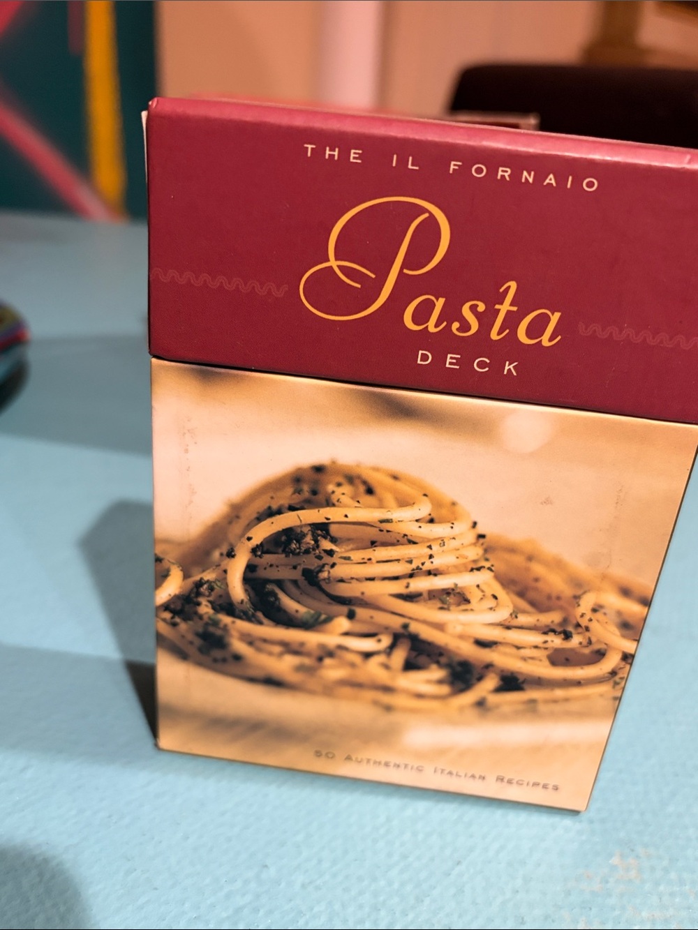 Pasta Deck Recipe Card Set - like new  The IL Fornaio pasta deck